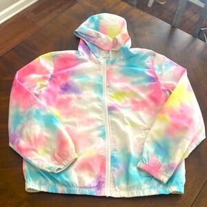 Justice plus girls 20 tie dyed jacket used condition